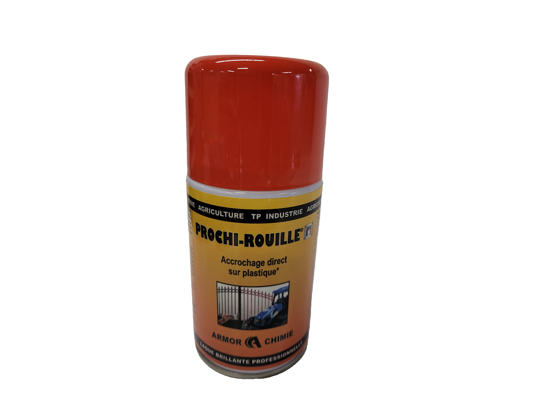 Peinture antirouille aérosol PROCHIROUILLE Orange 1237 250ml